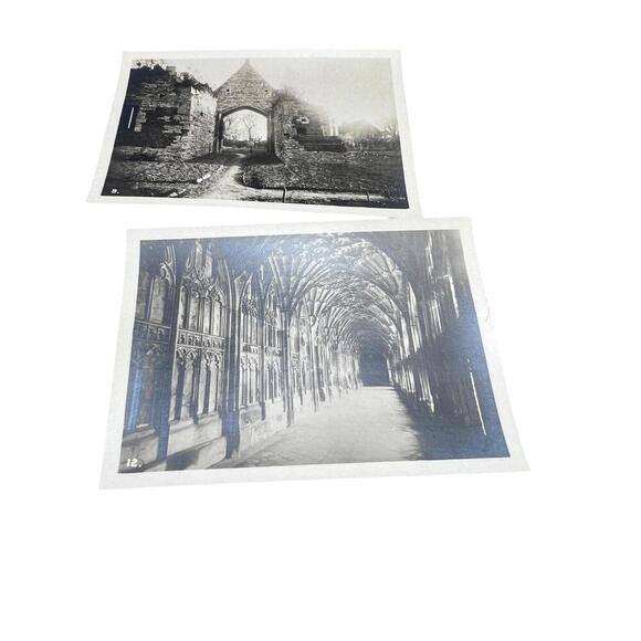 Vintage 1930s British Cathedral Photo Set 3.5x2.5” Souvenir Series 1–12 B&W - Picture 7 of 10